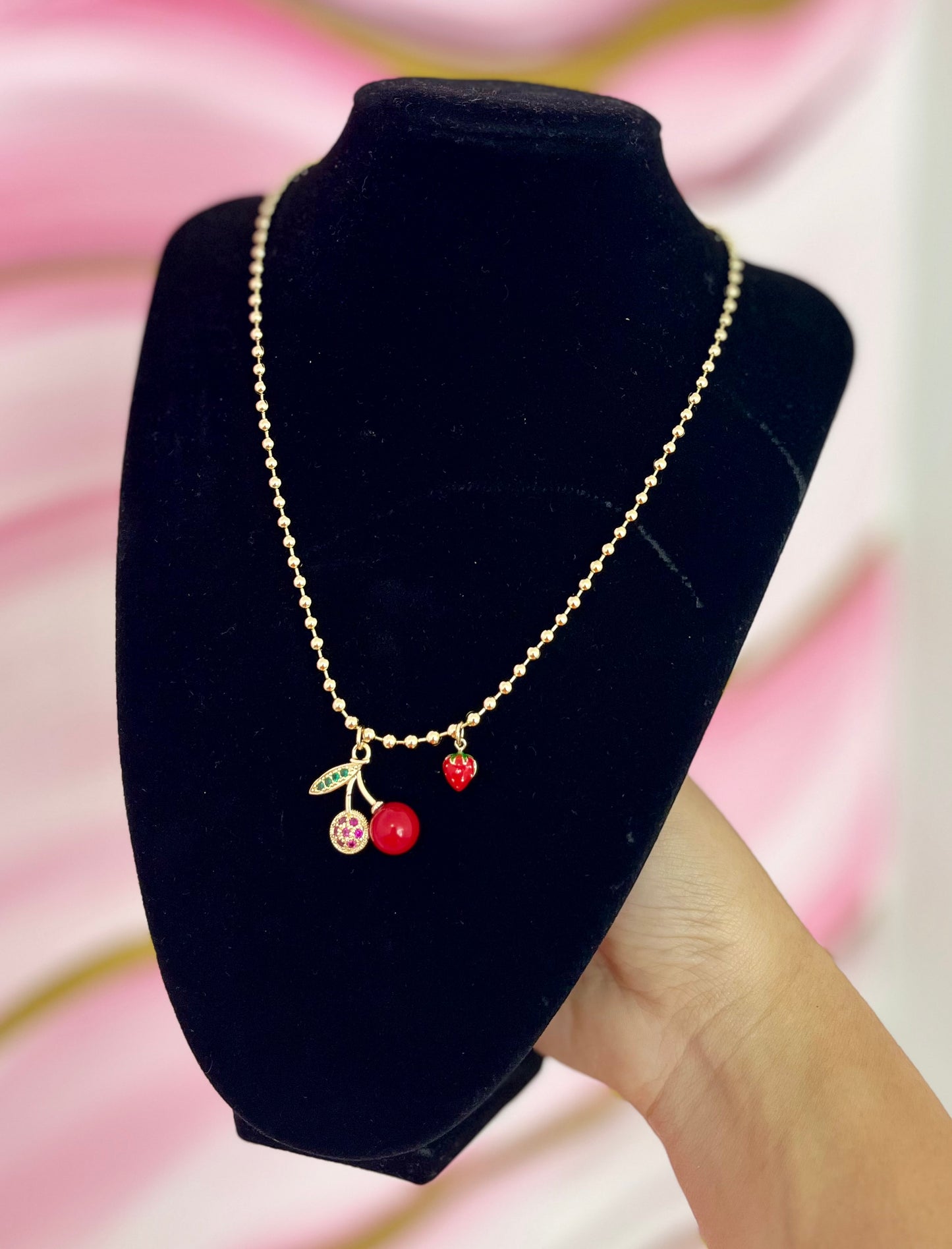 Cherry Gold Necklace