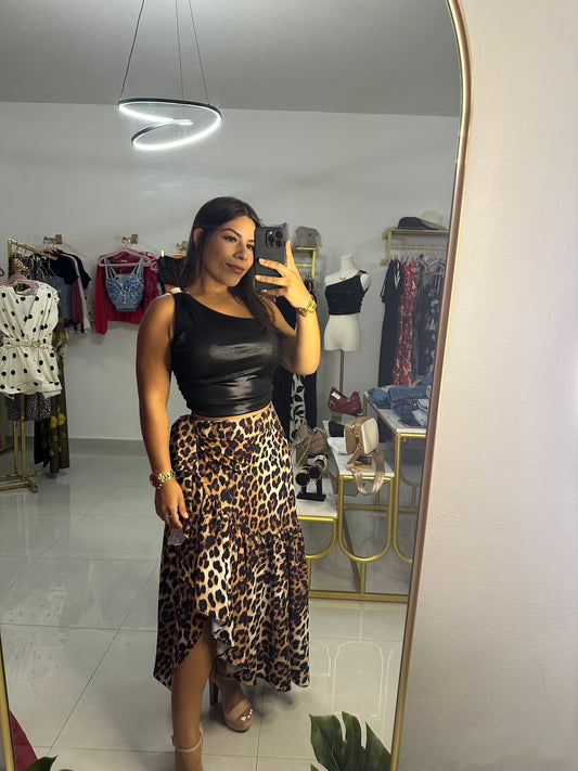 Animal Print Skirt