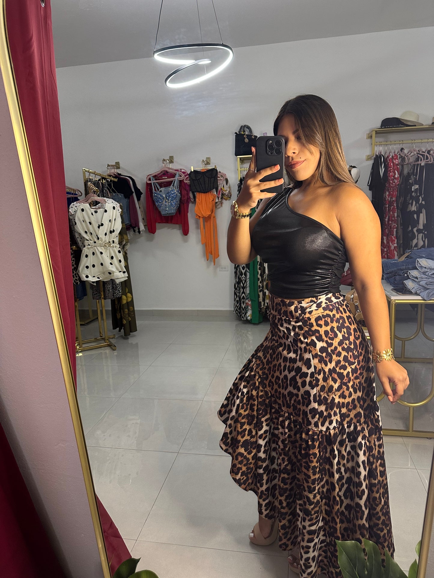 Animal Print Skirt
