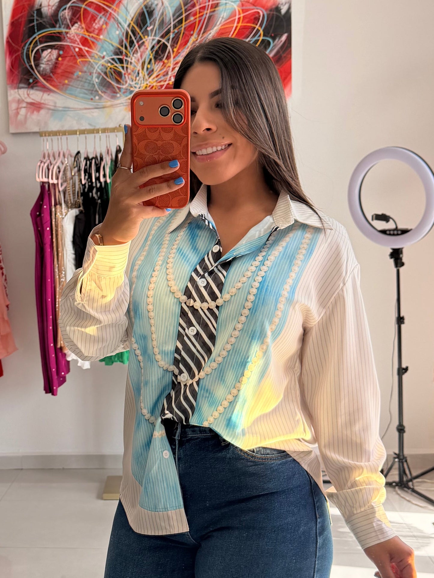 Sienna Button Top