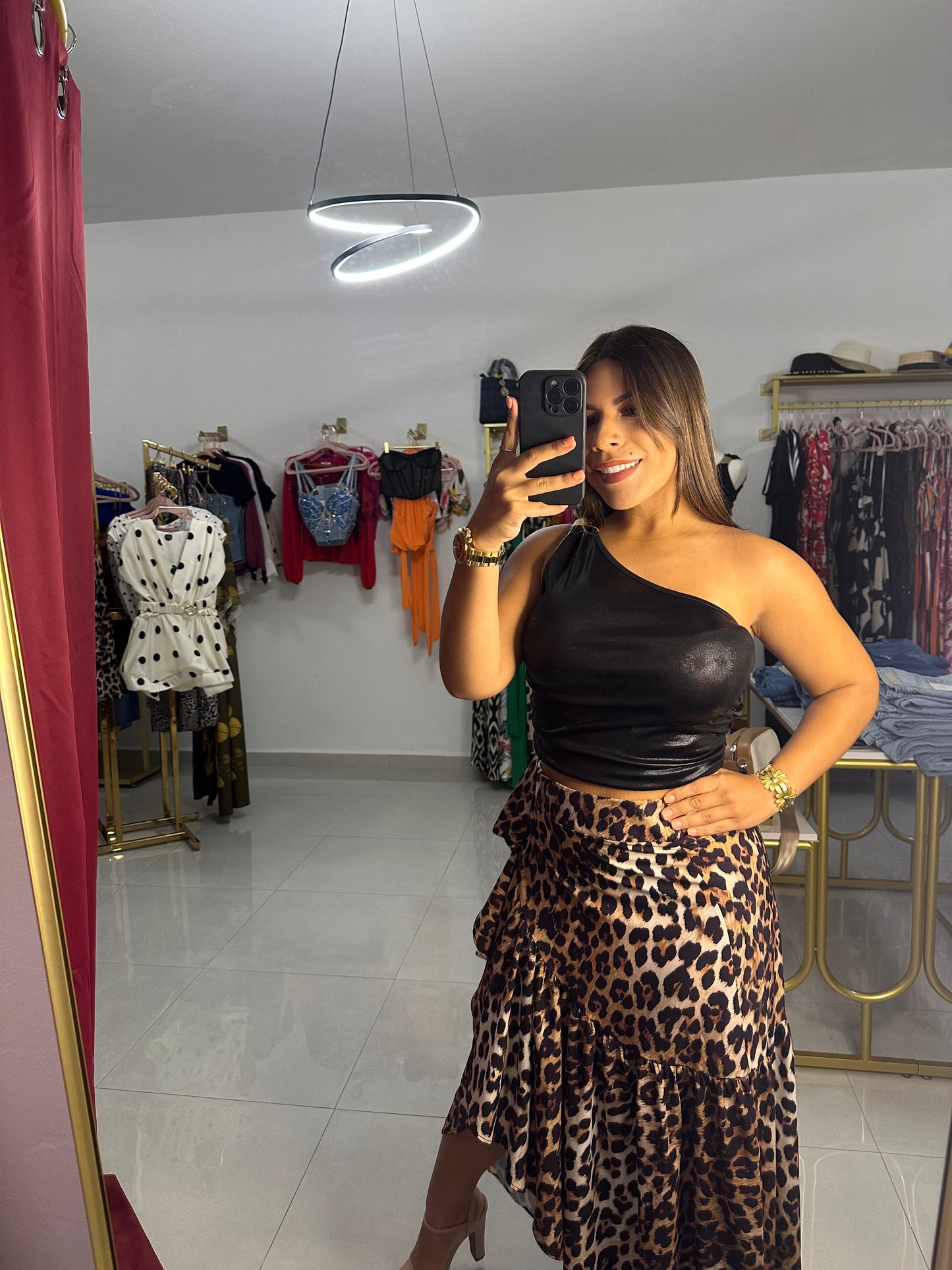 Animal Print Skirt