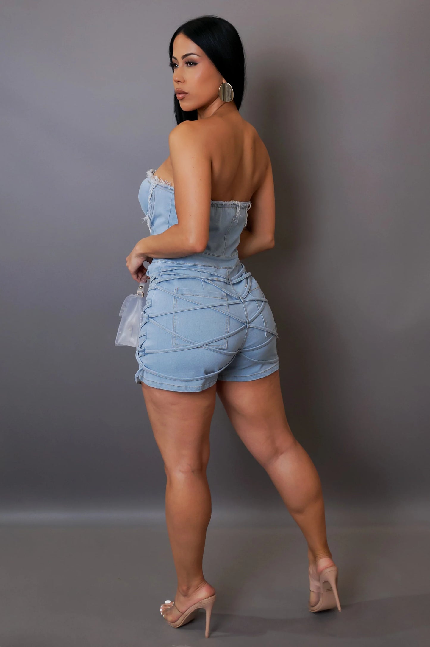 Denim Romper