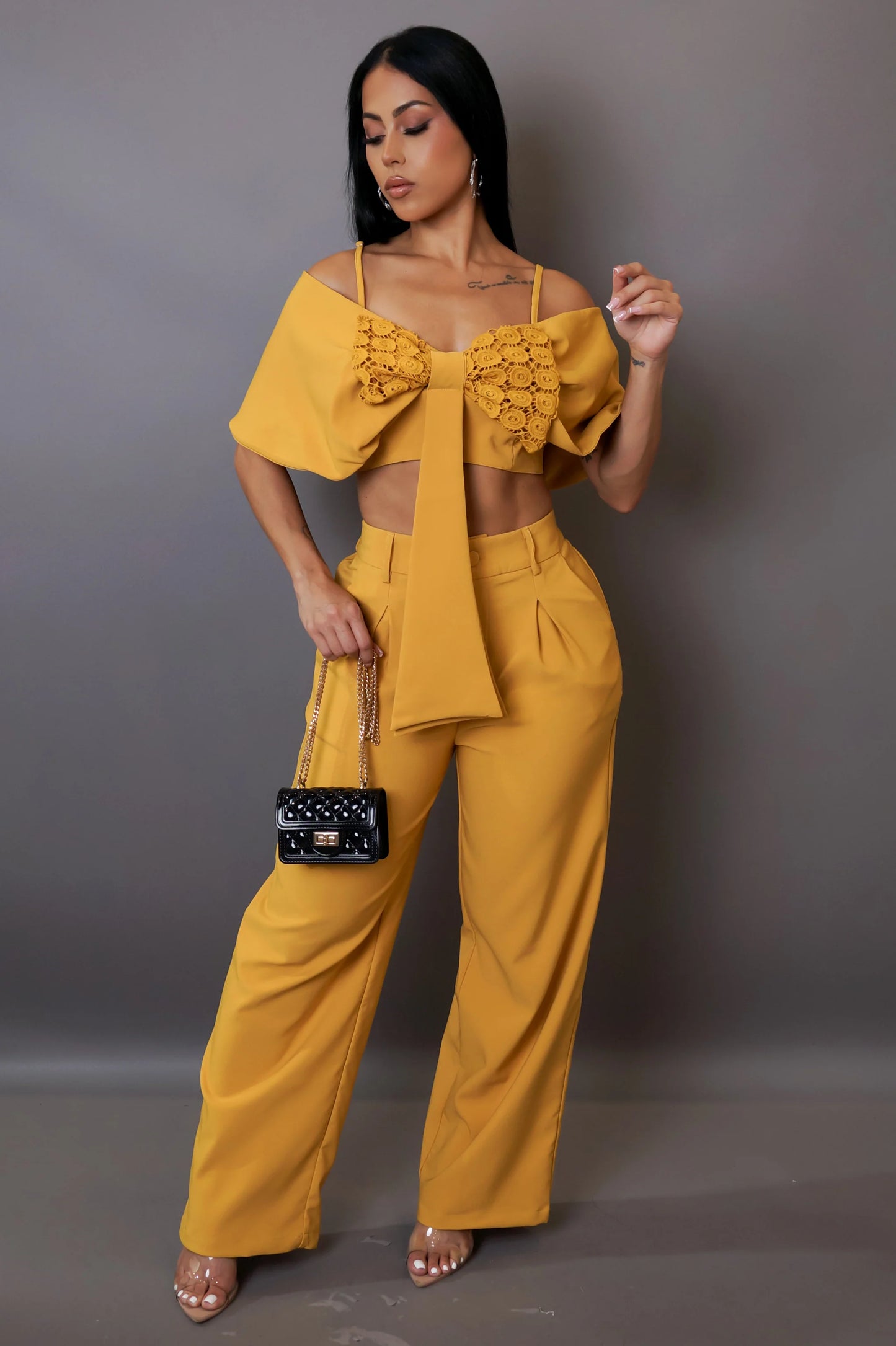 Different Pant Set Yellow