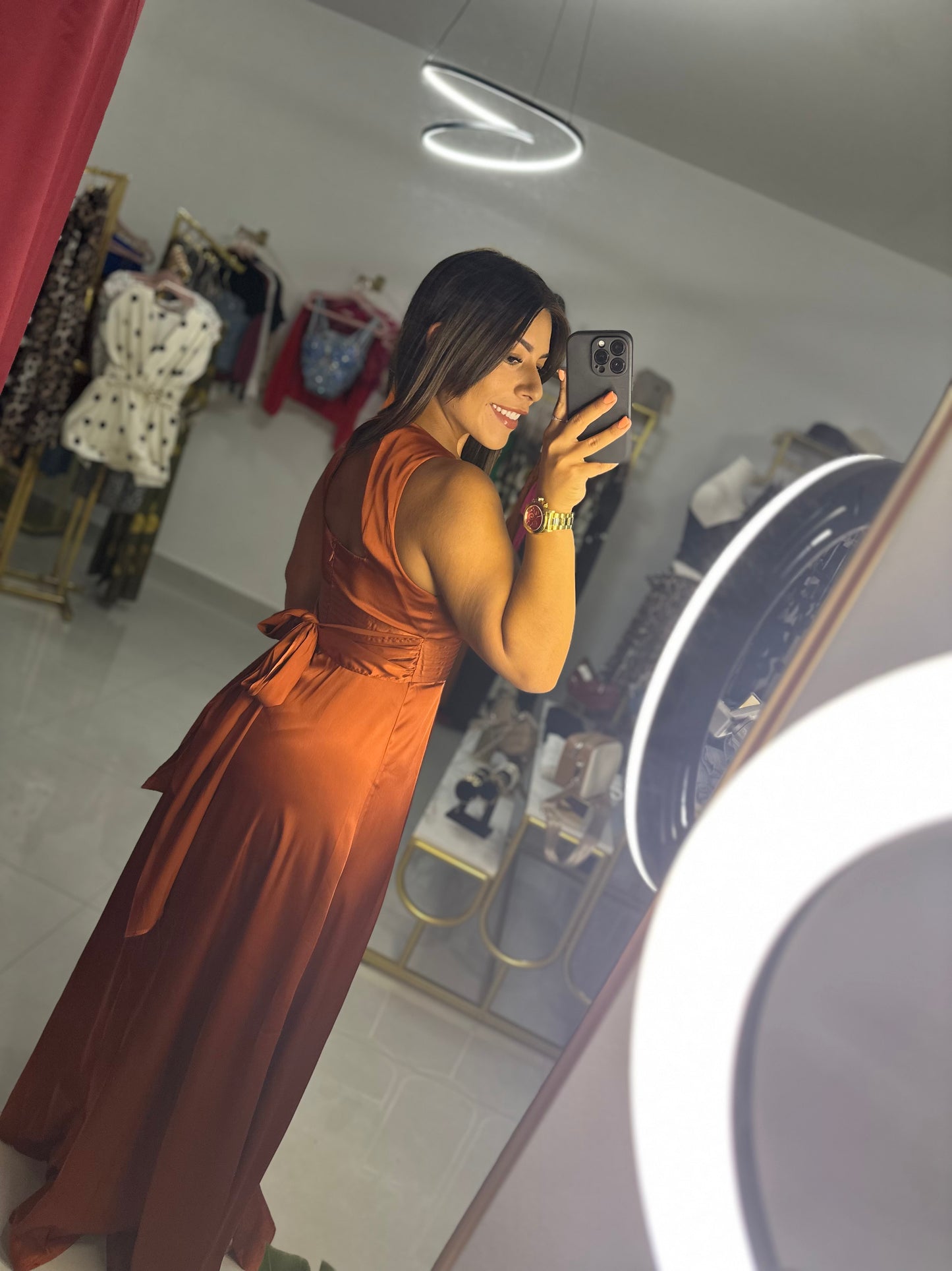 Básicamente Maxi Dress-Burnt Orange