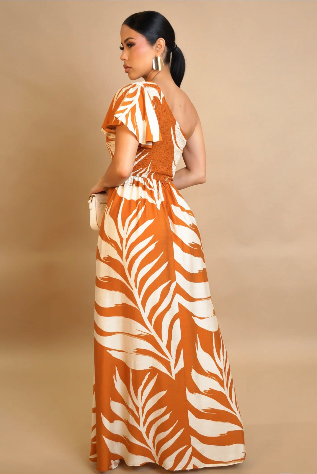 A Pick Me Up Maxi Dress-Orange
