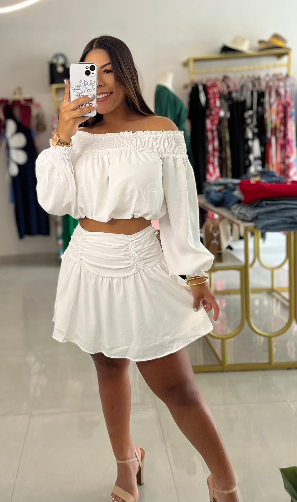 Skirt Set- White