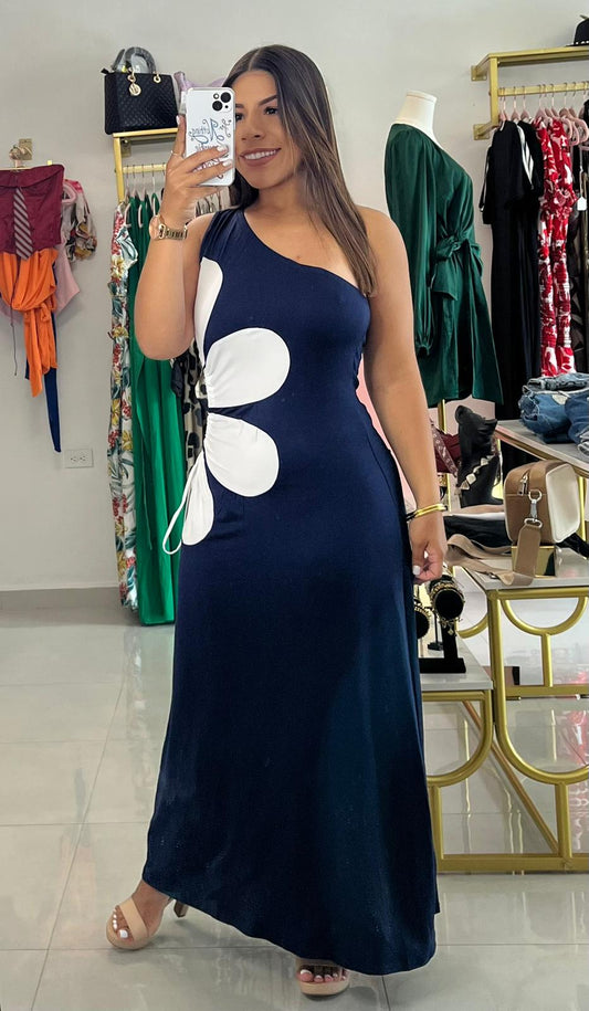 Maxi Dress Navy-Flor