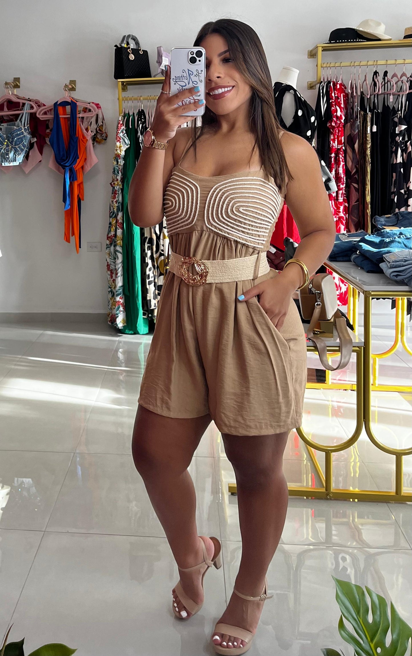 Casual Romper-Kaki