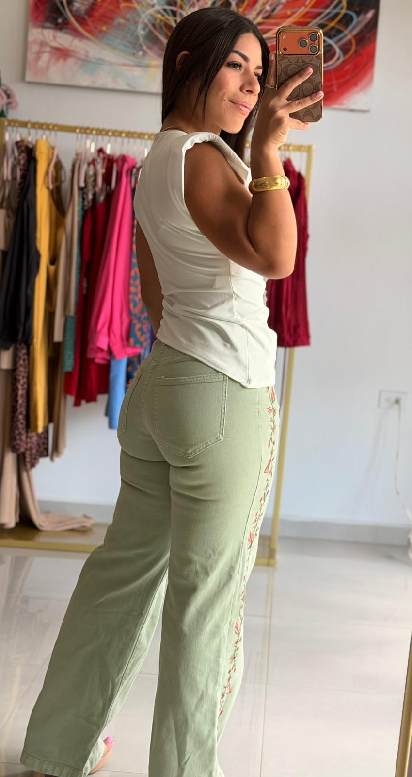 White Top with gold detail