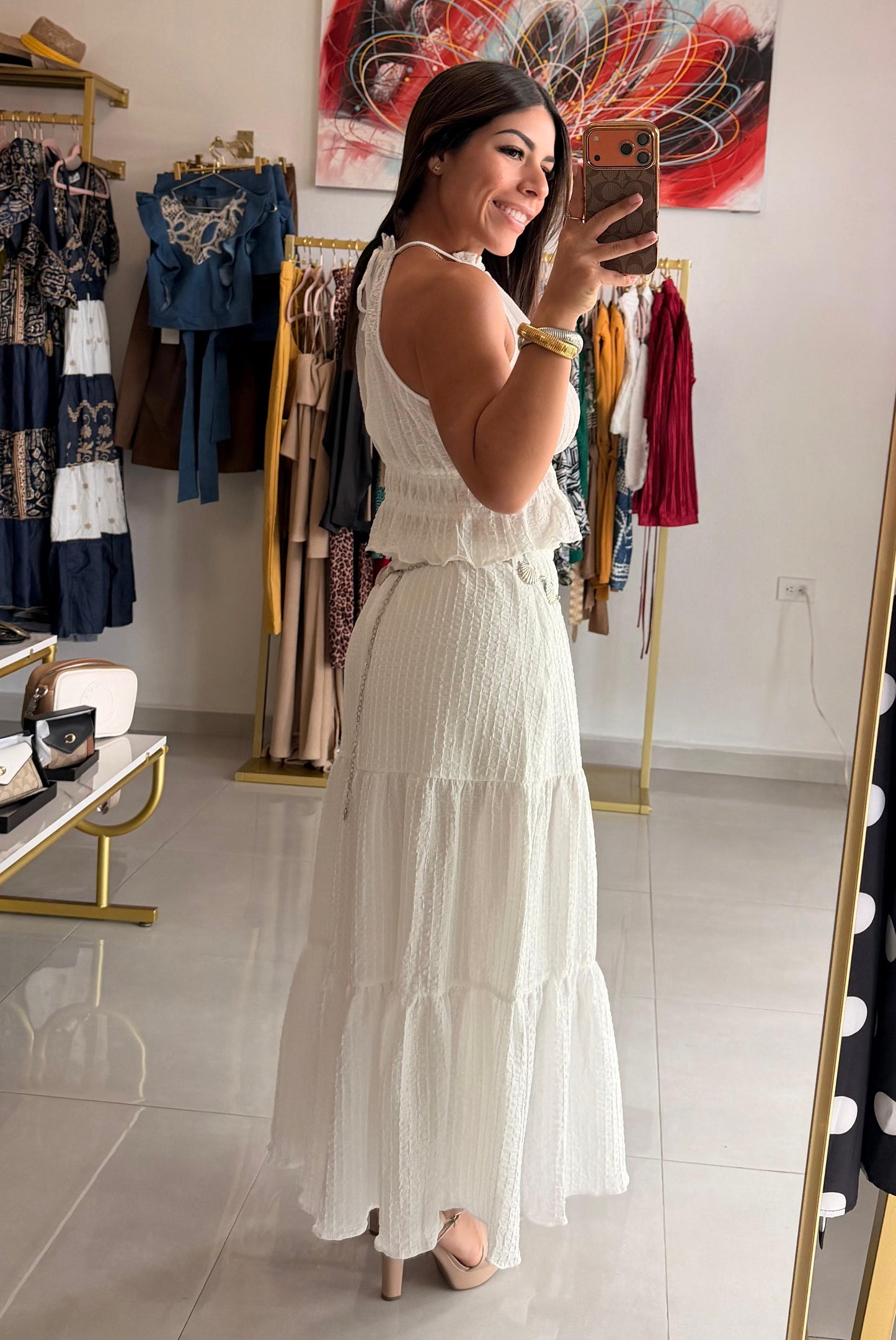 White Skirt Set