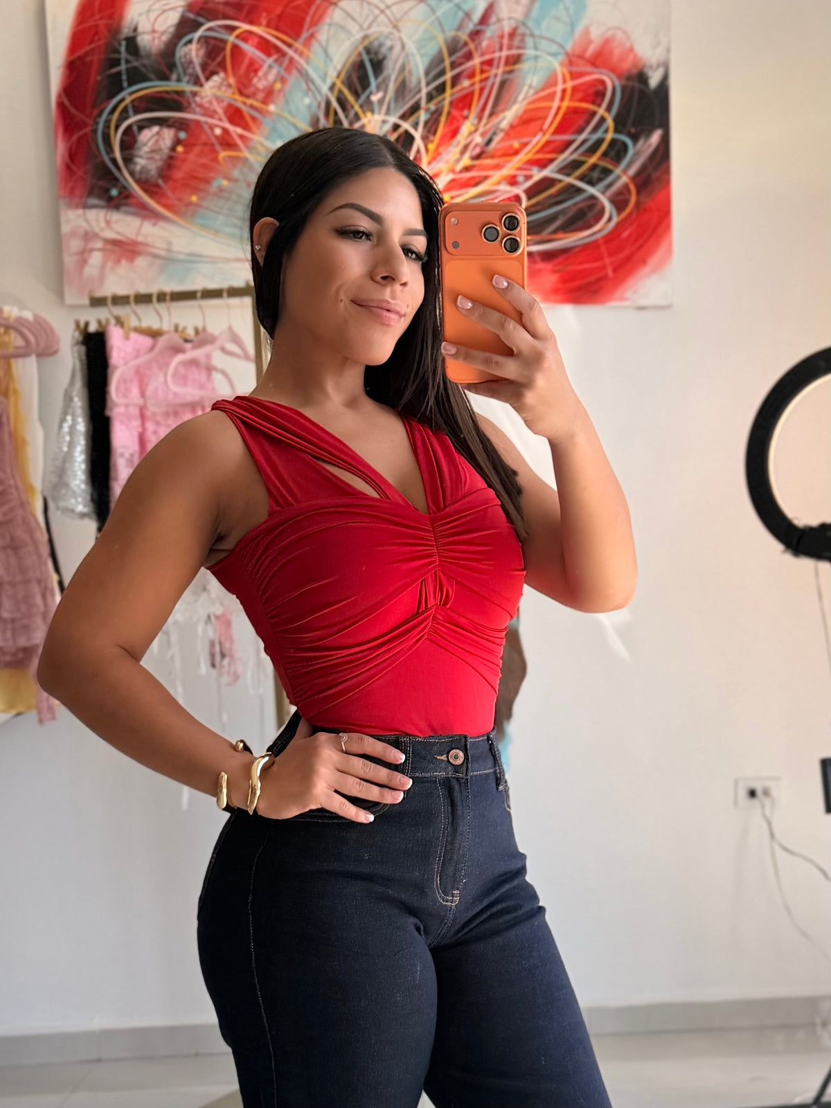 Scarlet Twist Top