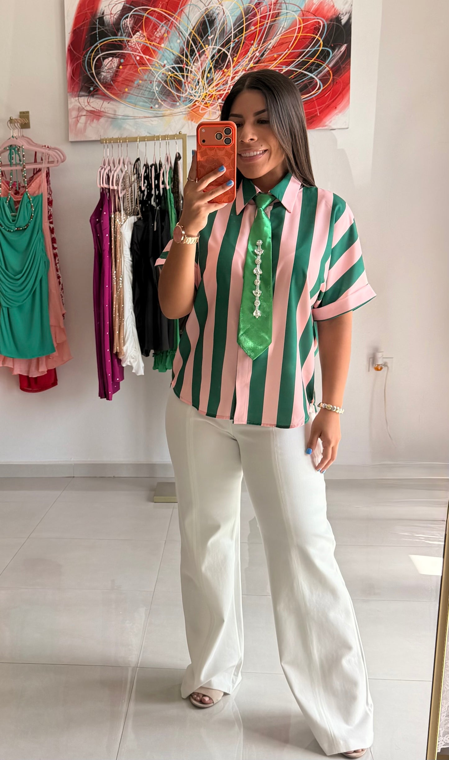 Posh Stripe Blouse