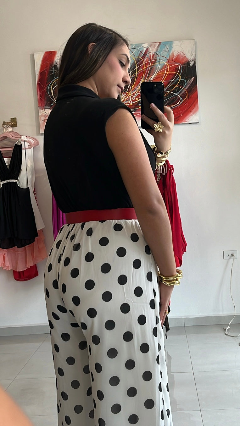 Polka Dot Chic Jumpsuit