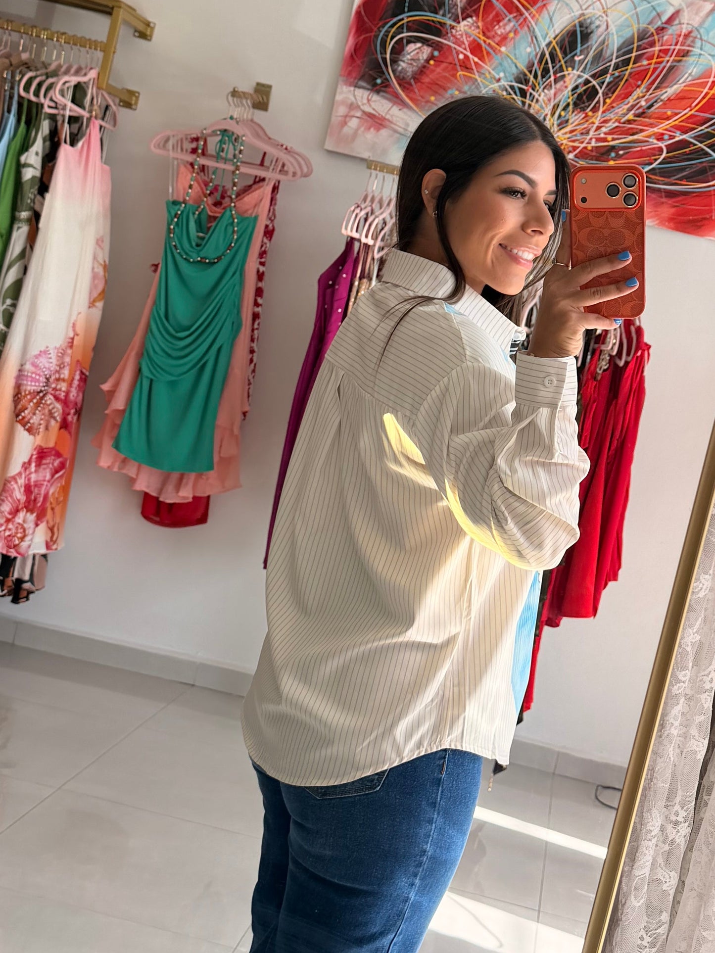 Sienna Button Top