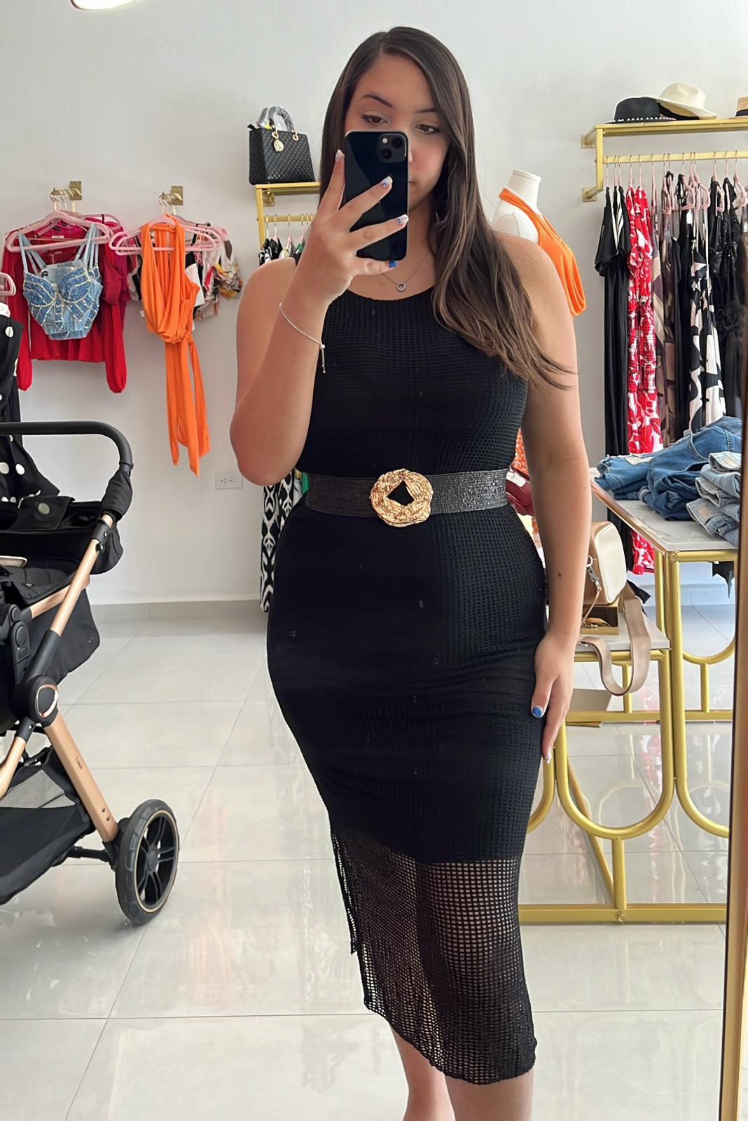 Black Midi Dress