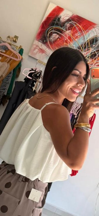 Bubble White Top