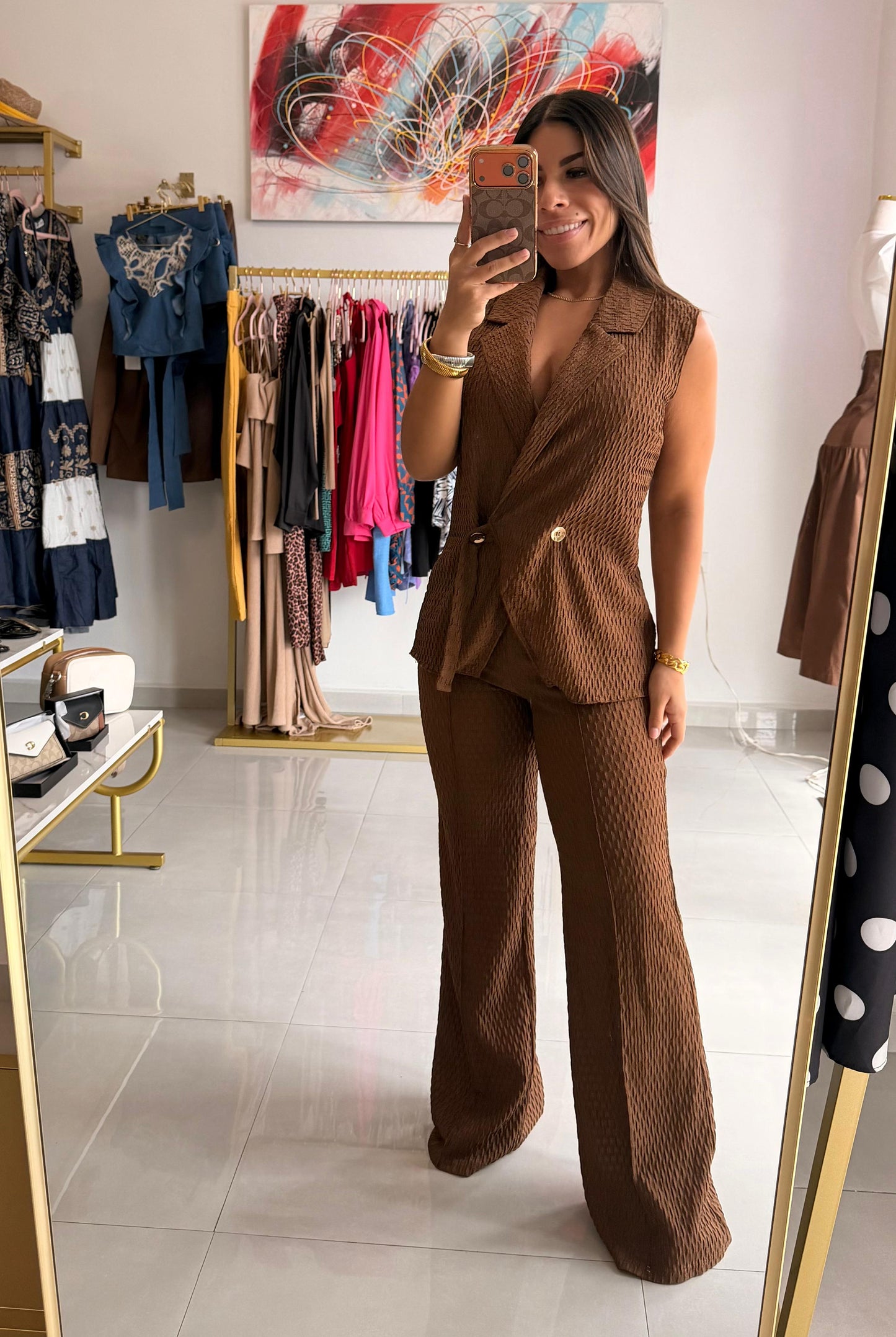 Brown Pant Set