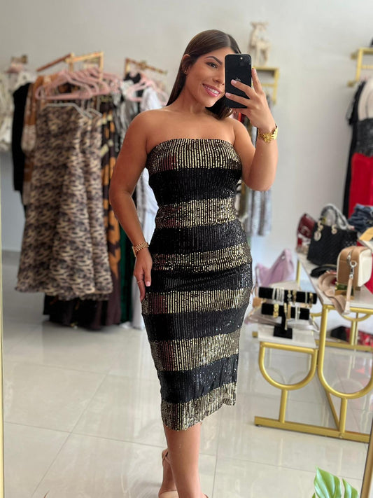 Sequin Tube Dress