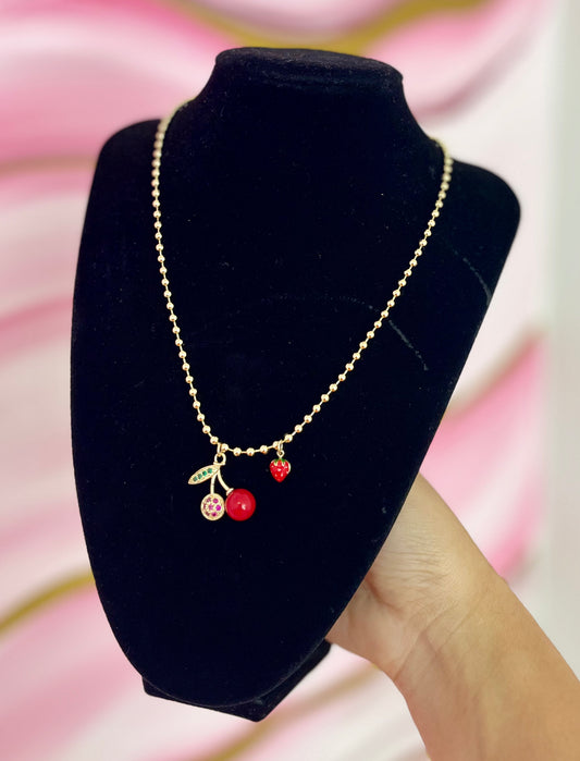 Cherry Gold Necklace