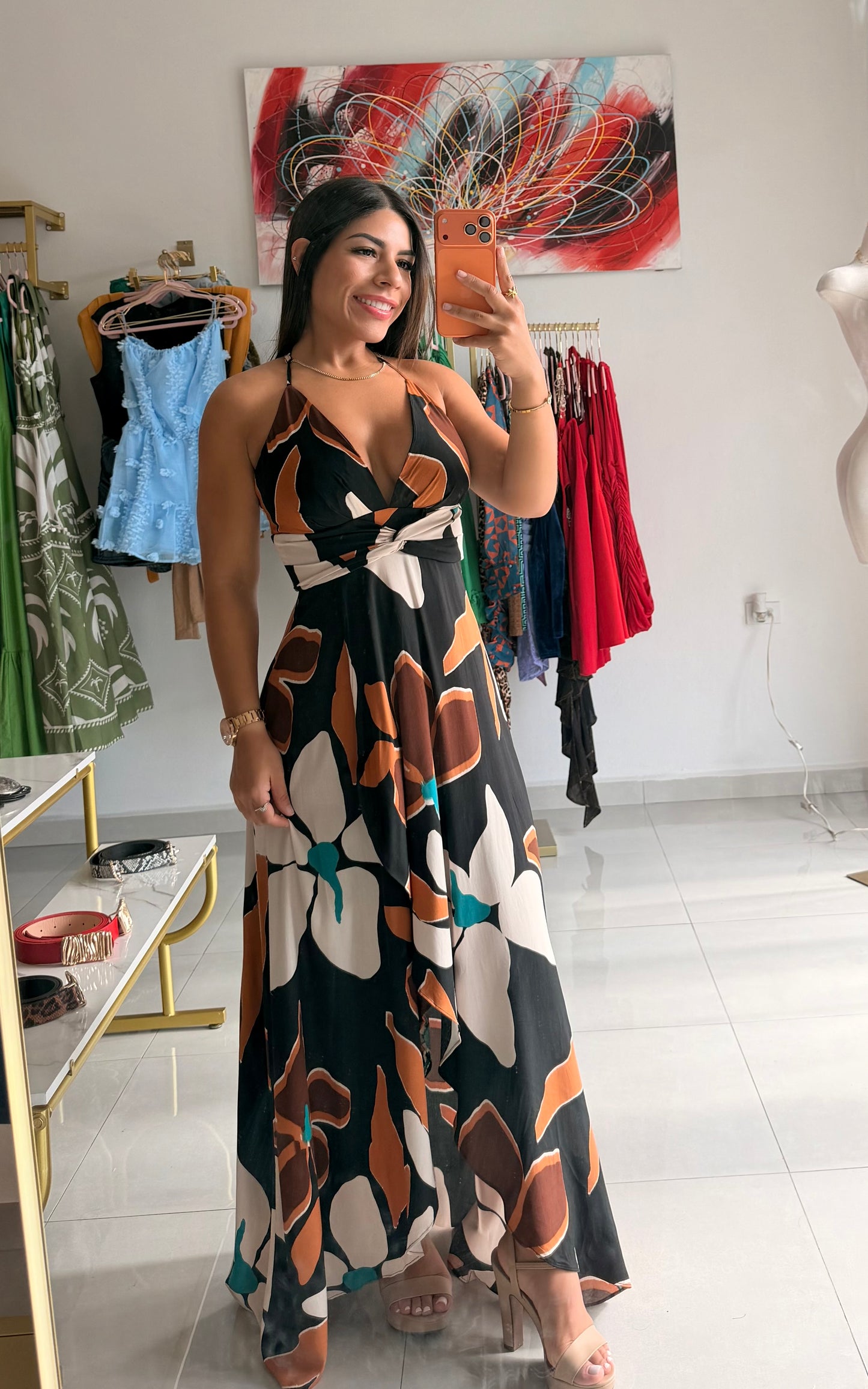 Brisas del Caribe Maxi Dress