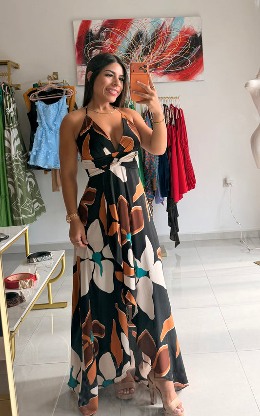 Brisas del Caribe Maxi Dress