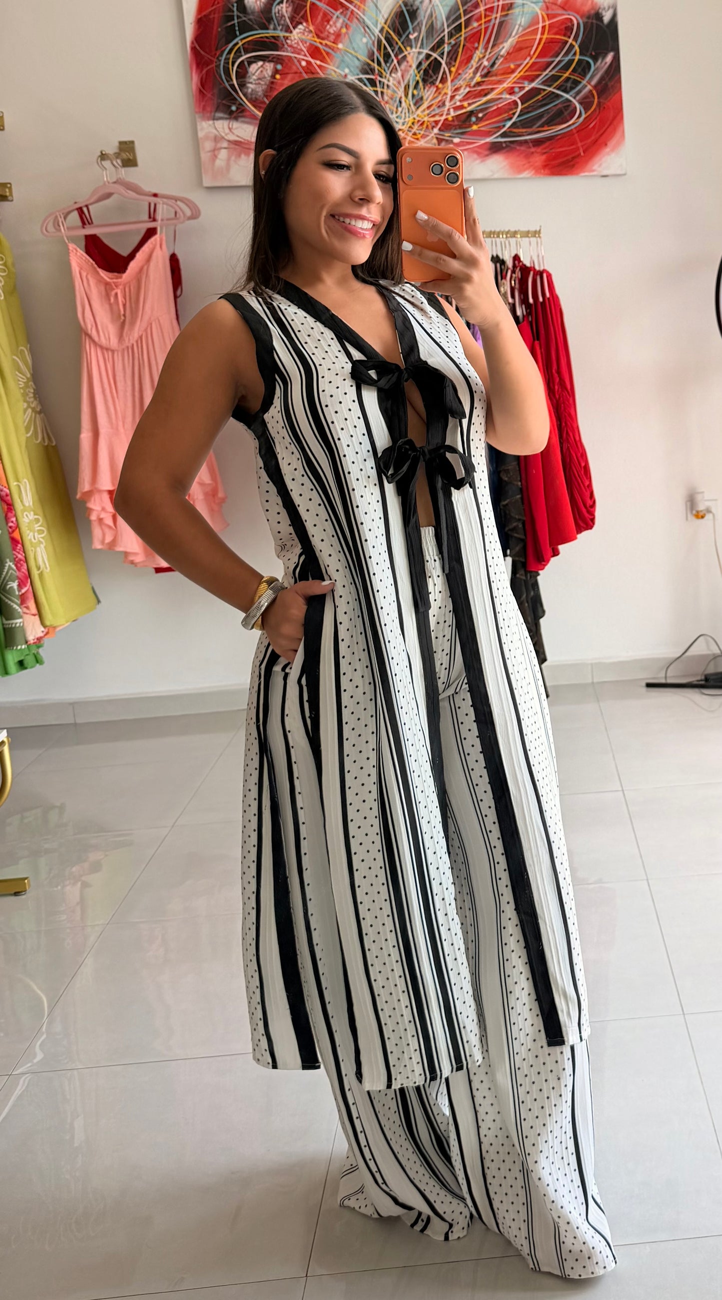 Monroe Palazzo Set 🖤🤍
