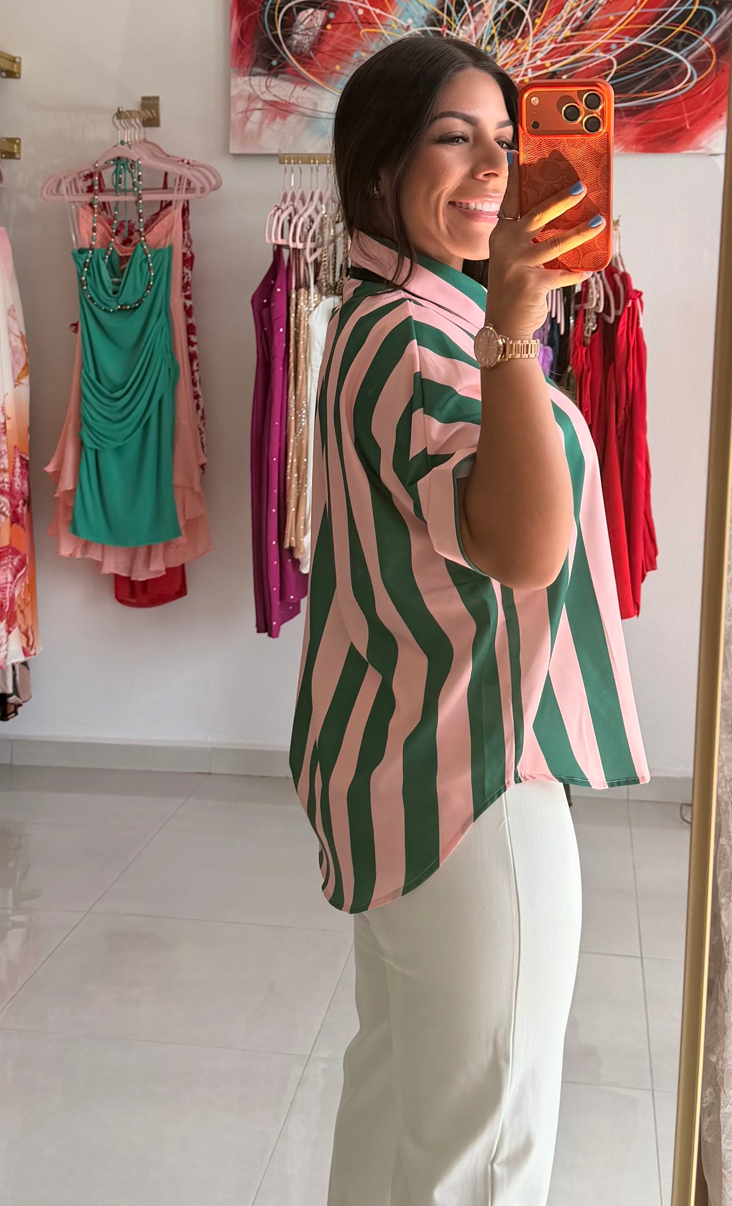 Posh Stripe Blouse