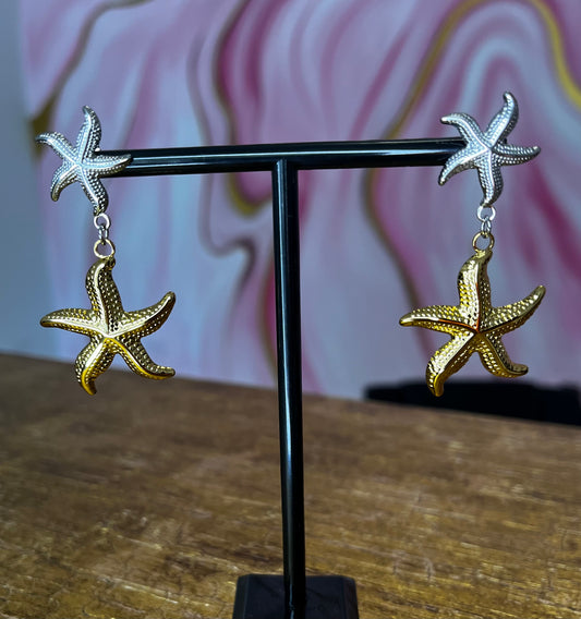 Two Star Earrings