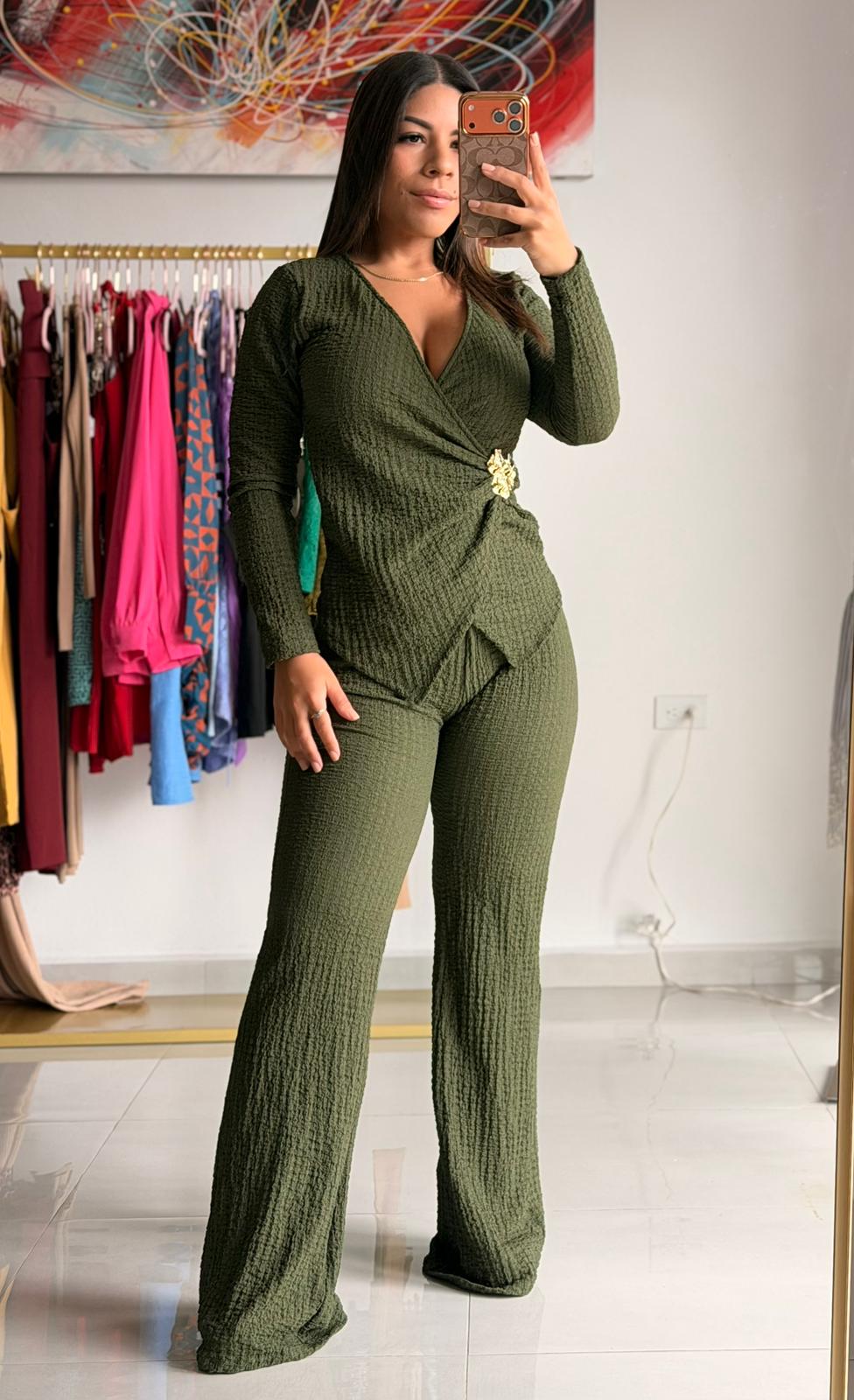 Olive Pant Set