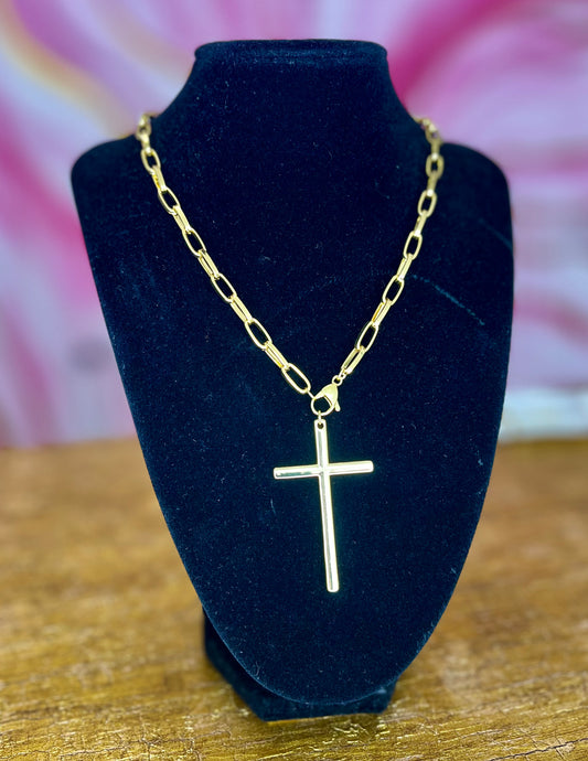 Gold Cross Necklace