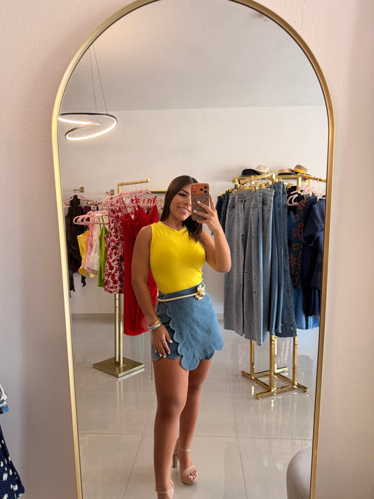 Denim Skort