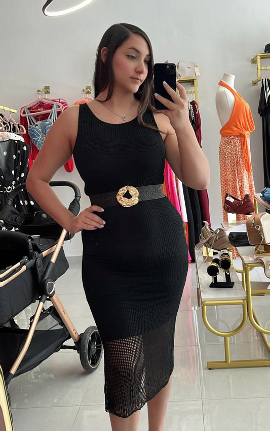 Black Midi Dress