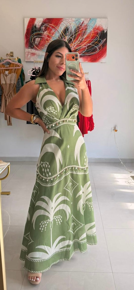 Mediterranean Maxi Dress