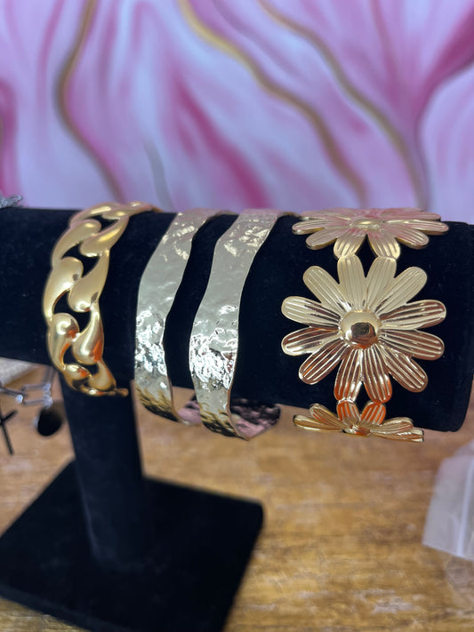 Gold Cuff Bracelets