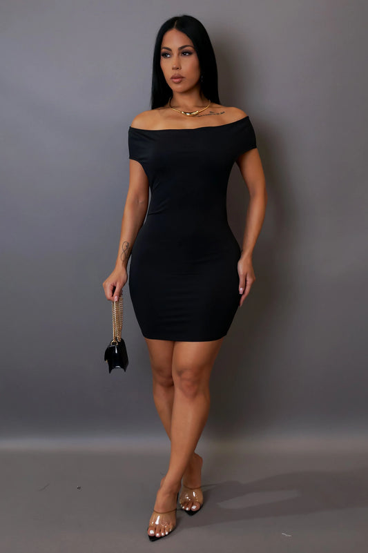 Beauty Mini Dress Black