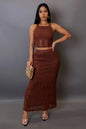 Skirt Set Brown