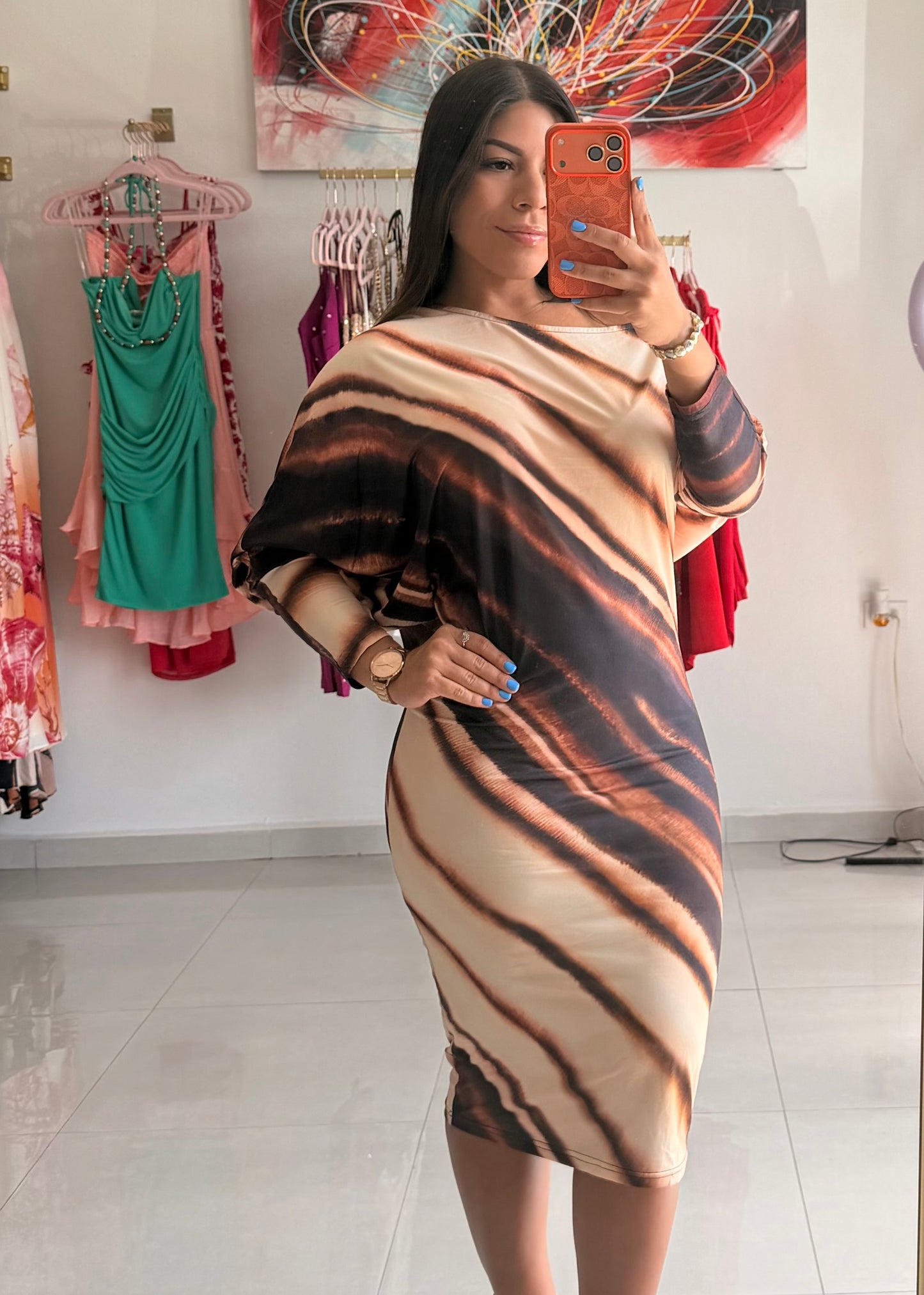 Mocha Muse Midi Dress