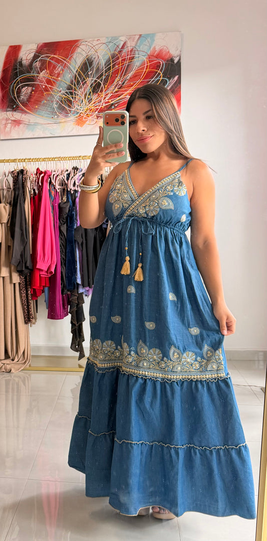 Denim Maxi Dress