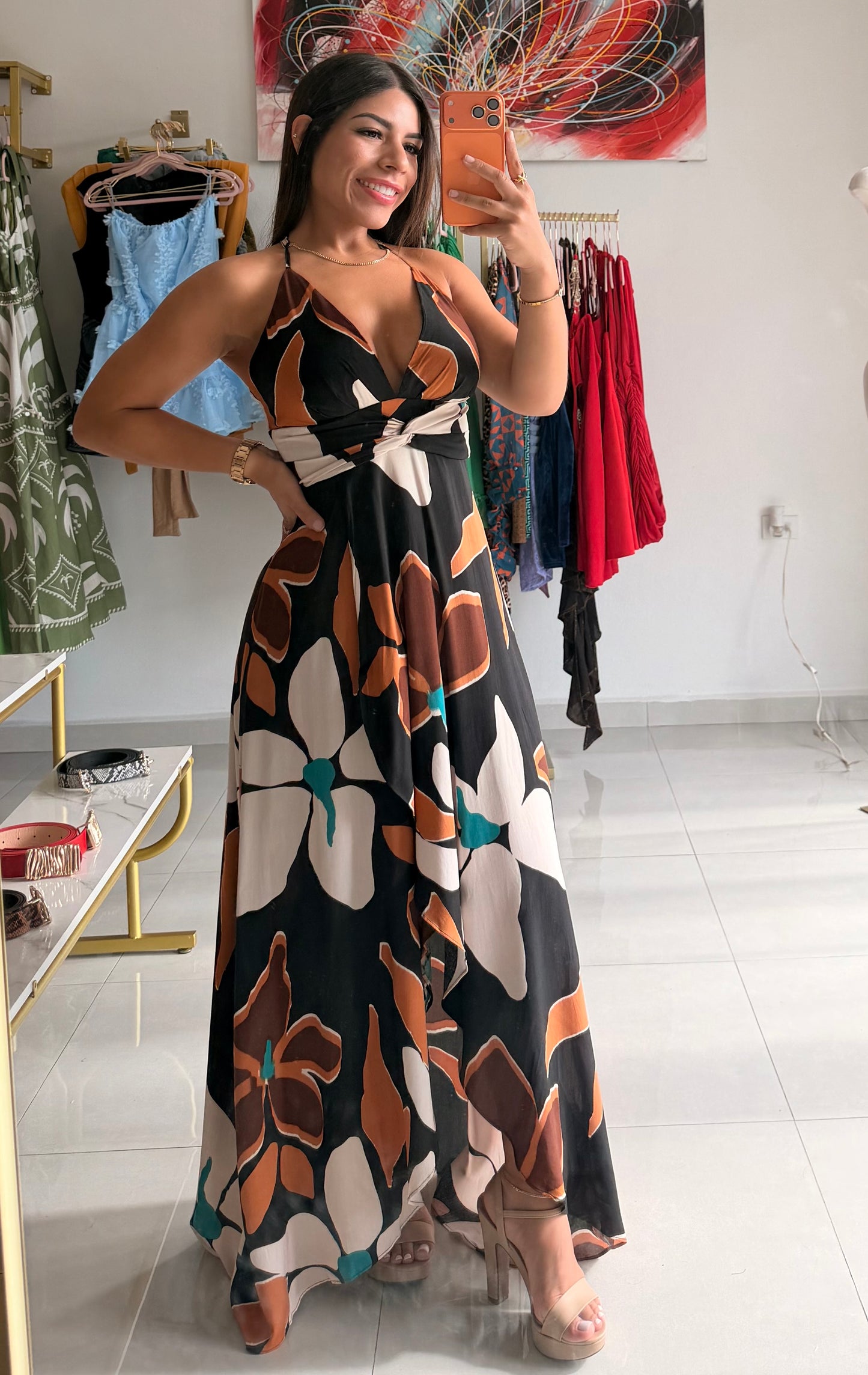 Brisas del Caribe Maxi Dress