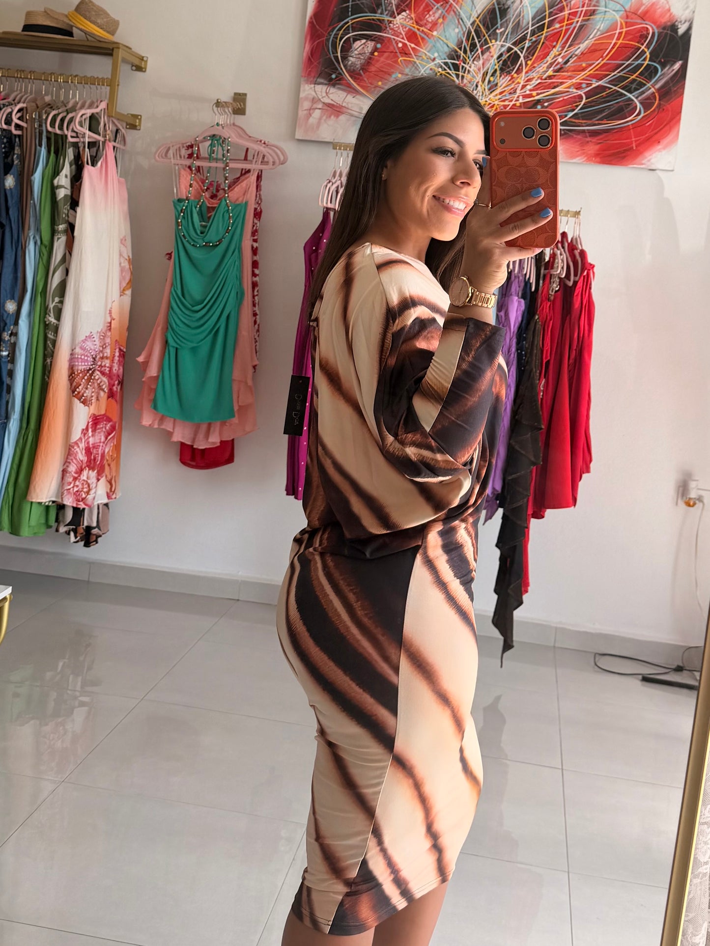 Mocha Muse Midi Dress
