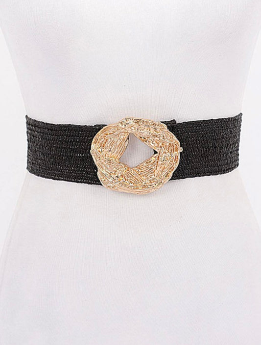Metal Buckle Elástico Belt
