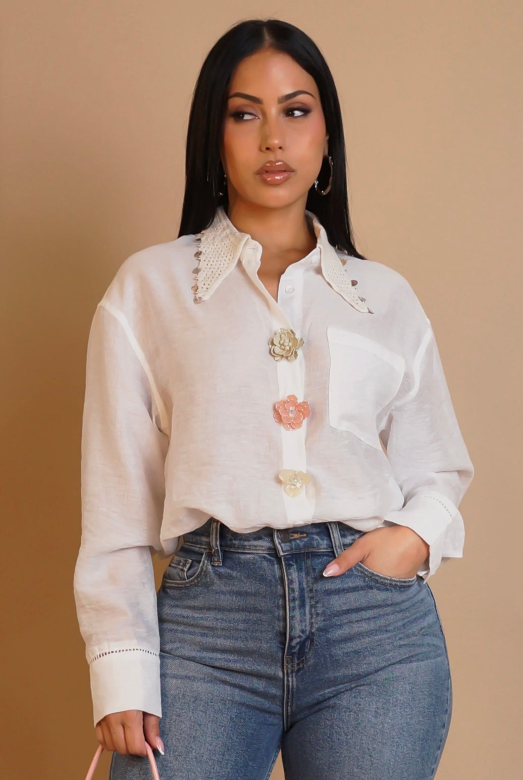 Flirty Fun Blouse White