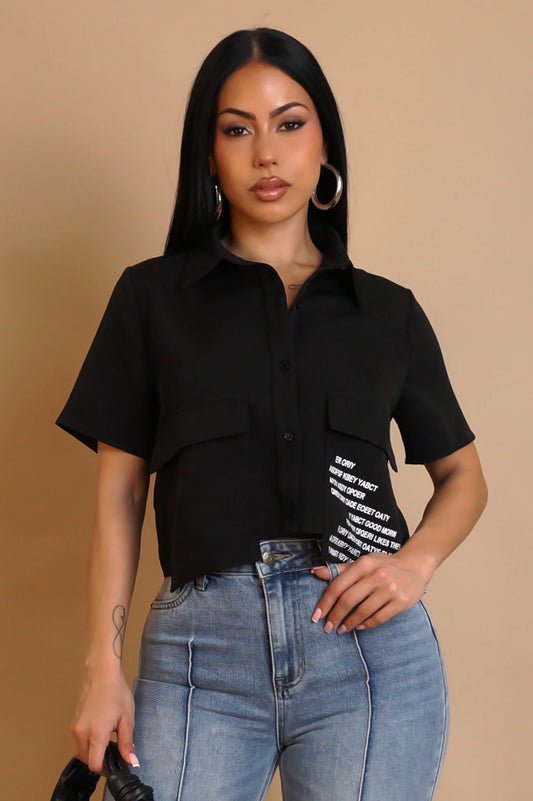 Crop Top Black