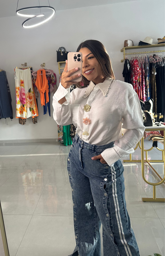 Flirty Fun Blouse White